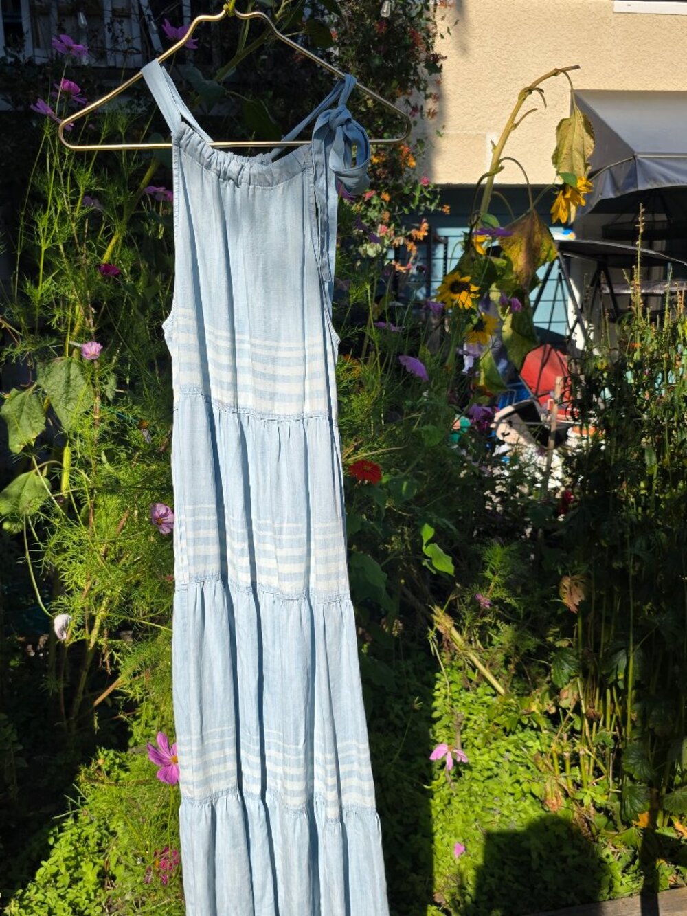 Cloth & Stone Lightweight Denim Maxi Dress — US S